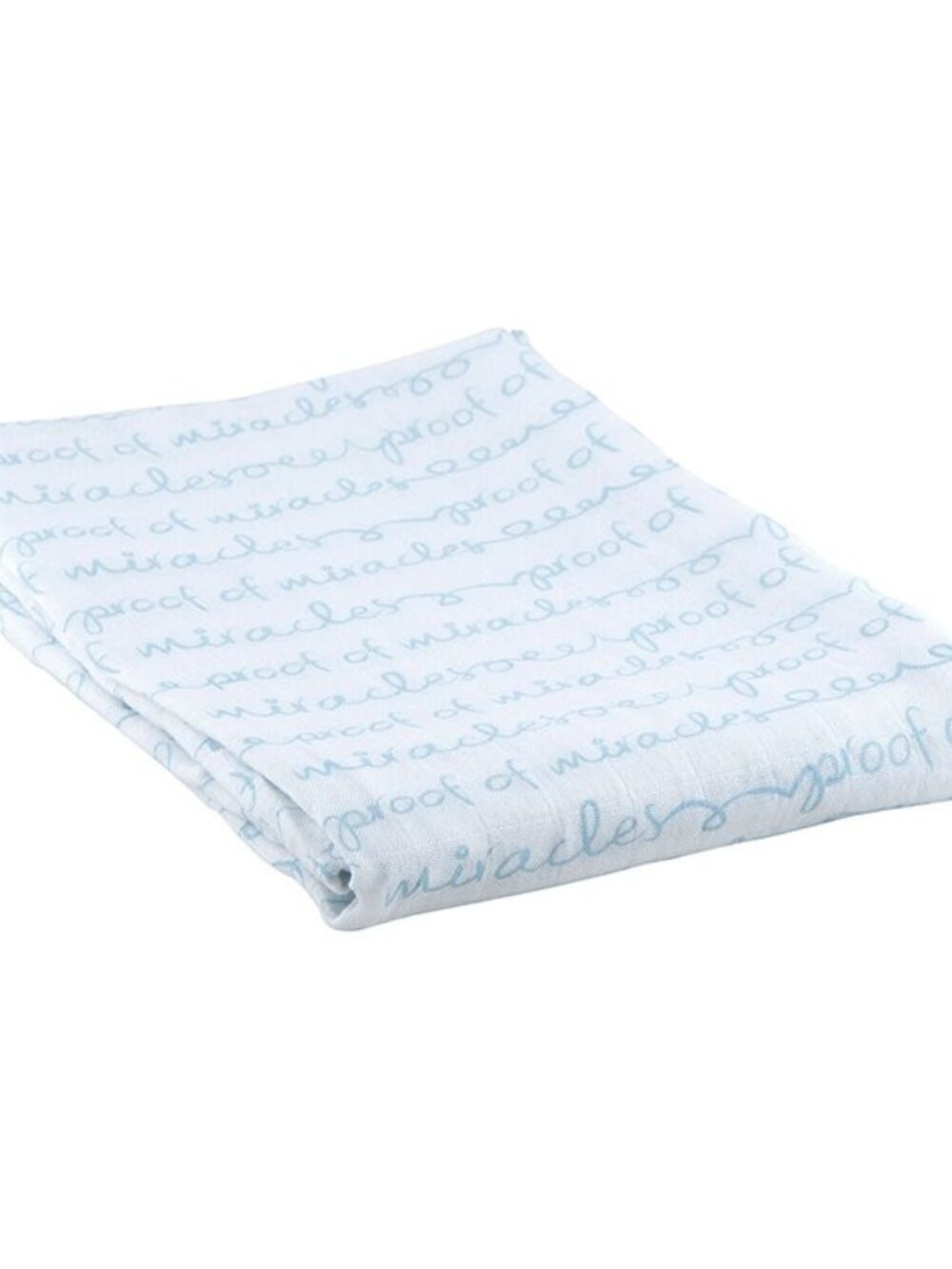 Stephan Baby: Baby Girl "Proof Of Miracles" Bamboo Cotton Swaddle 45" x 45" NEW